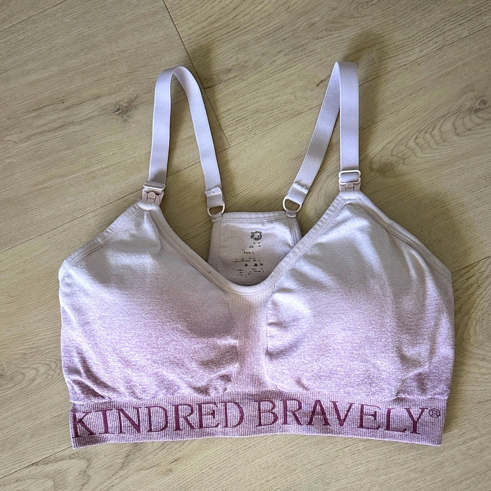 Kindred Bravely Light Pink Ombre Nursing/Comfort Bra